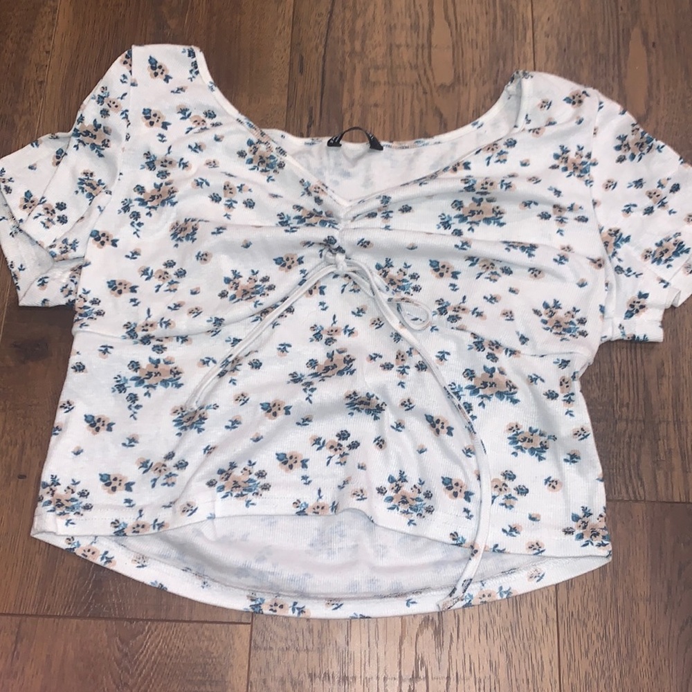 shein crop with flowers!